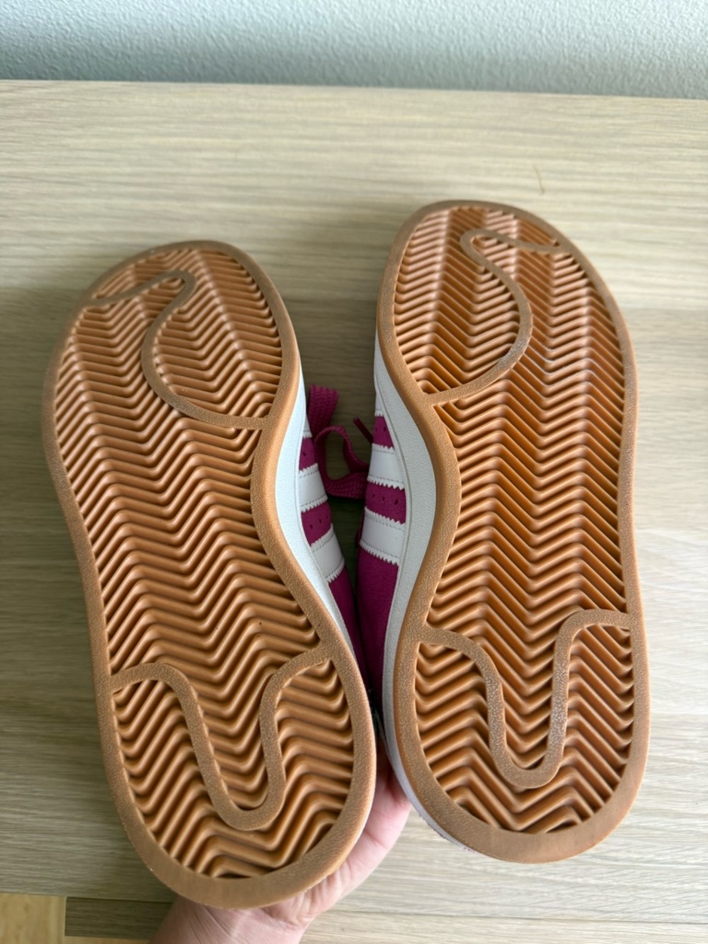 adidas Campus Sneakers in Magenta & White - Picture 4 of 6